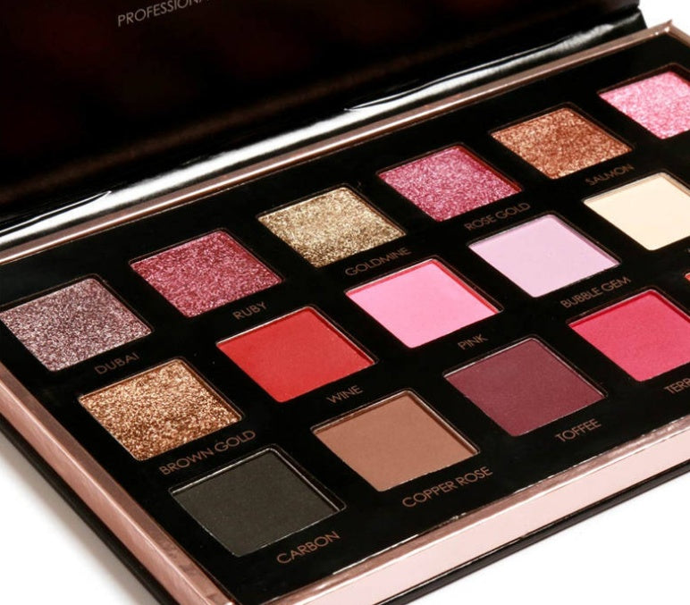 Focallure Pro - 18 Colors Glitter and Matte Eyeshadow